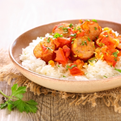 PAPILLOTE FACON SAUCISSE ROUGAIL